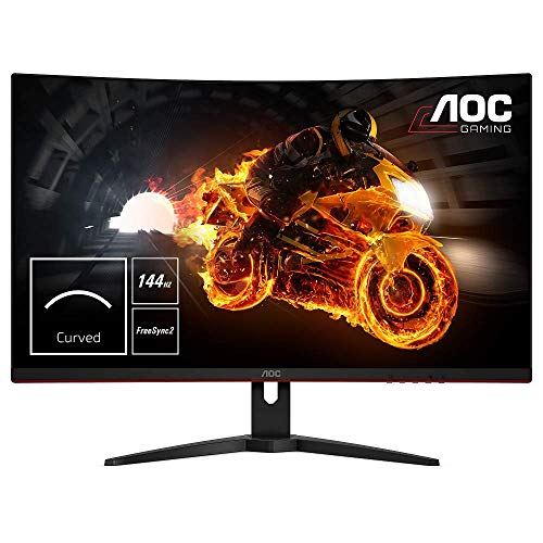 AOC Gaming C32G1 80 cm (31,5 Zoll) Curved Monitor (FHD, HDMI, 1ms Reaktionszeit, DisplayPort, 144 Hz, 1920 x 1080 Pixel, Free-Sync) schwarz