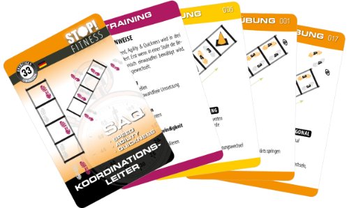 STOP! Trainingskarten - Koordinationsleiter (Speed Ladder) dt. Version - SAQ Serie