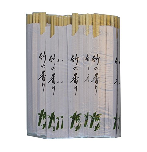 100 Paar Einmal Essstäbchen aus Bambus 21cm einzeln verpackt Einweg Essstäbchen