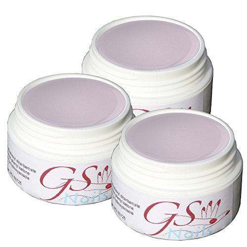 GS-Nails UV-Gel-Set 3 X 15ml Haftgel Aufbaugel Versiegelergel 45ml MADE IN GERMANY