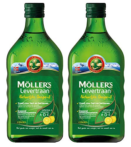 Möller's Omega-3 Lebertran Zitrone (250ml) - 2-Pack