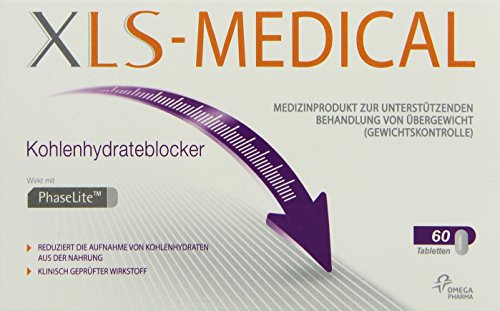 XLS-Medical Kohlehydrateblocker, 60 Tabletten, 1er Pack (1 x 60 Stück)