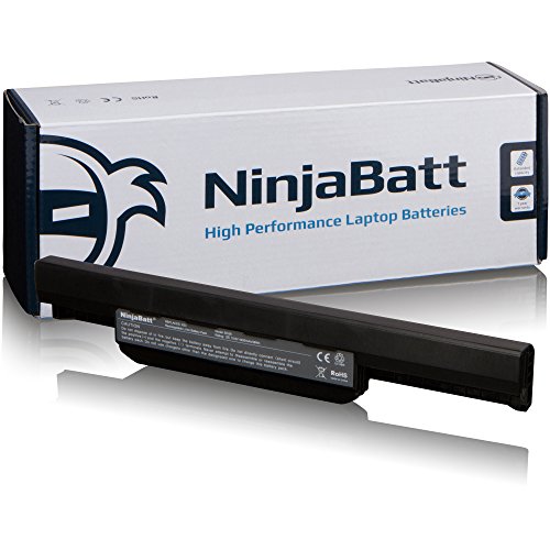 NinjaBatt Laptop-Akku für ASUS A32-K53 A41-K53 K53E K53S K53SV A53E A53S X53S X54H 07G016H31875 A43S X44H K53SD A53 A54 K53 A54C A42-K53 - Hohe Leistung [6 Zellens/4400mAh/48Wh]