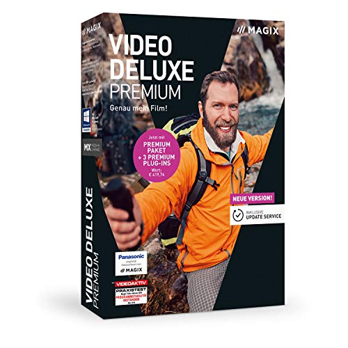 MAGIX Video deluxe 2019 Premium – Für anspruchsvolle Videoproduktionen.|Standard|1 Device|1 Year|PC|Disc|Disc