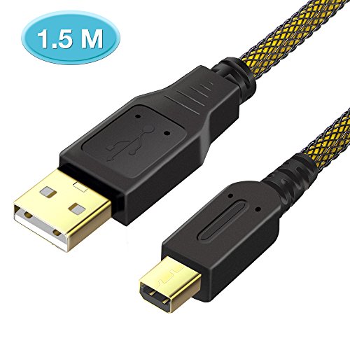 6amLifestyle 1,5M USB Ladekabel Kabel Cable für Nintendo 2DS 3DS 3DS XL DSi DSi XL