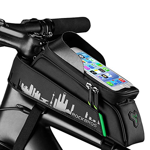 Fahrrad Rahmentaschen Fahrrad Handytasche Wasserdicht Farhrradlenkertasche Oberrohrtasche Handytasche Geeignet für Smartphones Fahrrad Rahmentasche mit von 6 Zoll