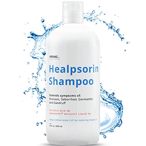 Healpsorin Psoriasis-Shampoo 500 ml mit 2% Salicylsäure - Therapeutische Behandlung - Kopfhautjucken und Schuppenbildung - Seborrhoischer Dermatitis - Anti-Schuppen - Trockene Kopfhaut