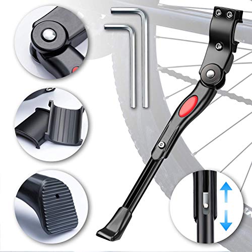 WATSABRO Fahrradständer Seitenständer Verstellbarer Universal-Seitenständer Unterstützung für Mountainbike, Rennrad, Fahrräder Raddurchmesser von 18-26 Zoll