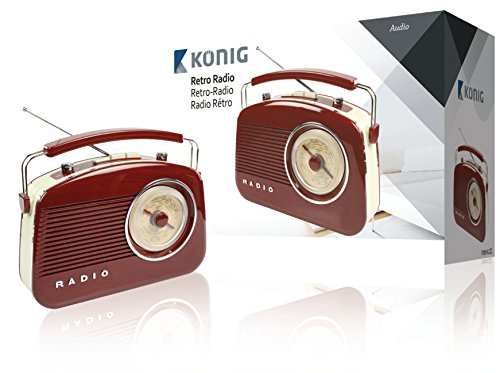 KOENIG Retrodesign UKW/MW-Radio braun