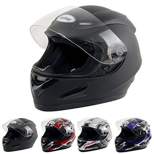 Yorbay Motorradhelm Integralhelm Sturzhelm Helm mit Aufbewahrungstasche mit verschienden Typen & in unterschiedlichen Größen