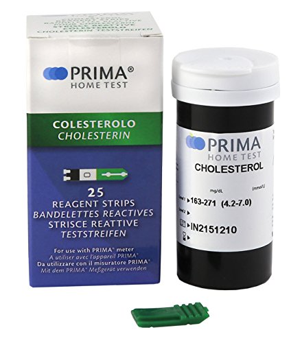 Cholesterin Teststreifen 25 Stk. für PRIMA 3 IN 1 Messgerät