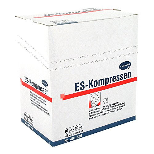 ES-Kompressen Hartmann steril 10 cm x 10 cm sterile Kompressen, 25x2 St.