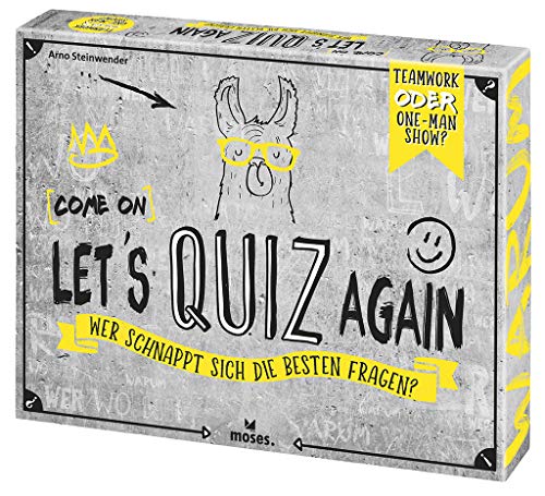 Moses 90136 (Come on Let's Quiz Again | Wer schnappt Sich die besten Fragen | Quizspiel ab 12 Jahren, Mehrfarbig