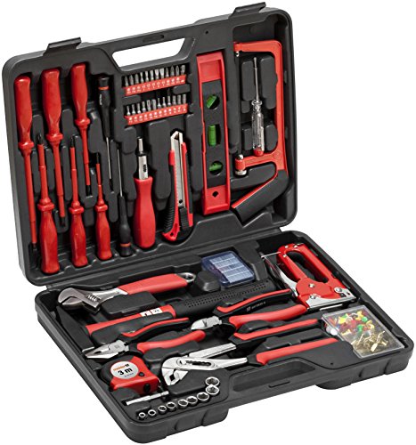 Meister Haushaltskoffer 60-teilig  Werkzeug-Set  Werkzeug für den täglichen Gebrauch | Werkzeugkoffer befüllt | Werkzeugset | Werkzeugbox komplett mit Werkzeug | Werkzeugsortiment | 8973630