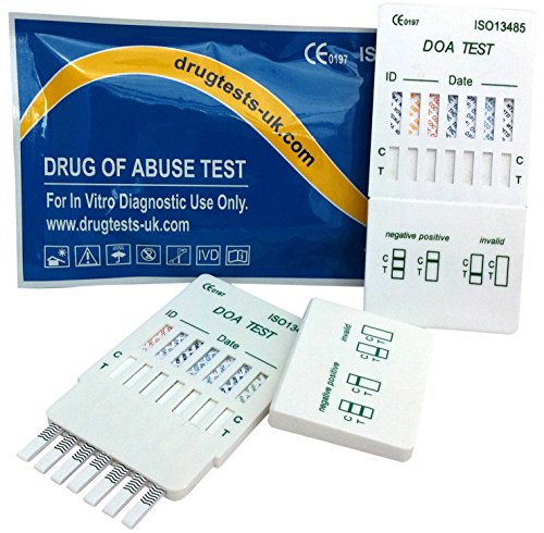 5 x Drogenschnelltest Multiscreen 7 - Bestimmung von 7 Drogenarten mit einem Test! - Alle Produkte sind CE gekennzeichnet …