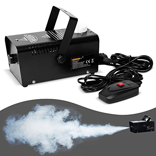Monzana Nebelmaschine Smoke Fog Effekt Heimnebelmaschine 400W mit Fernbedienung 300ml Tank