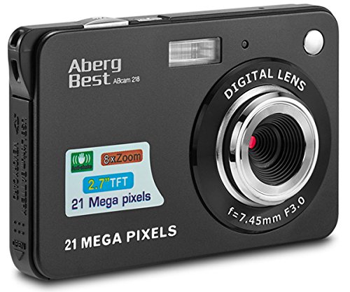 Aberg Best 21 Megapixel 2,7 'LCD wiederaufladbare HD Digitalkamera Digitale Videokamera Studentenkamera Indoor Outdoor für Erwachsene / Senioren / Kinder