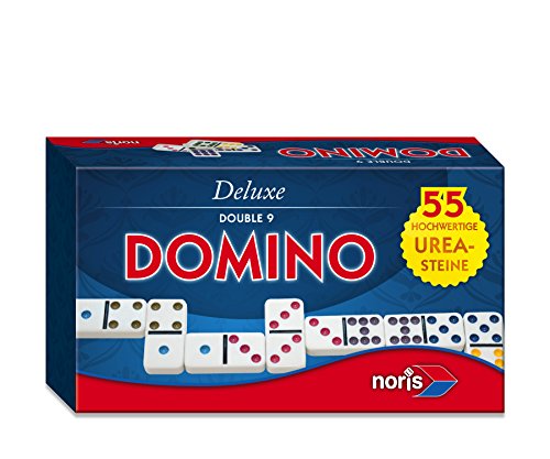 Noris Spiele 606108003 - Deluxe Doppel 9 Domino