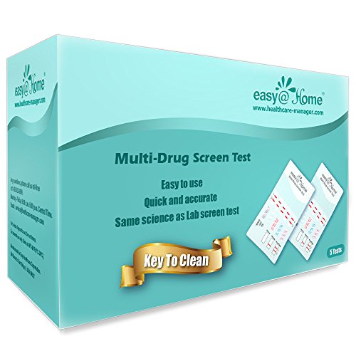 Easy@Home 12 Panel Muti-Drogentest– Testet Marihuana (THC), COC, OPI 2000, AMP, BAR, BZO, MDMA, MET/mAMP, MTD, OXY, PCP, PPX, 5er-Packung– # EDOAP-1124