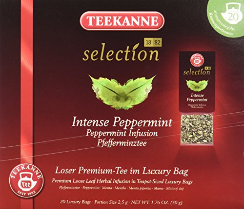 Teekanne Selection 1882 im Luxury Bag - Peppermint - erfrischend, wohltuend, 20 Portionen, 1er Pack (1 x 50 g)