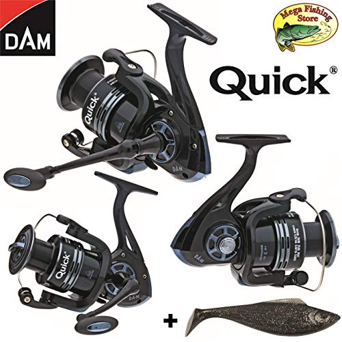 Dam Quick Fighter Pro Metal Spinrolle - Spin Rolle/Angelrolle - 2000 bis 6000 (2000er / 320 FD - 240m  0,20mm)