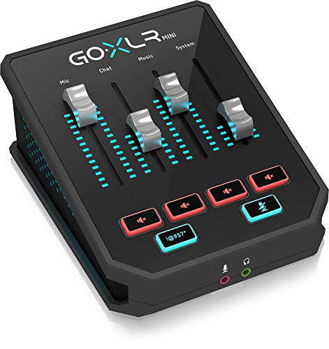 GoXLR Mini - Mixer & USB Audio Interface for Streamers, Gamers & Podcasters
