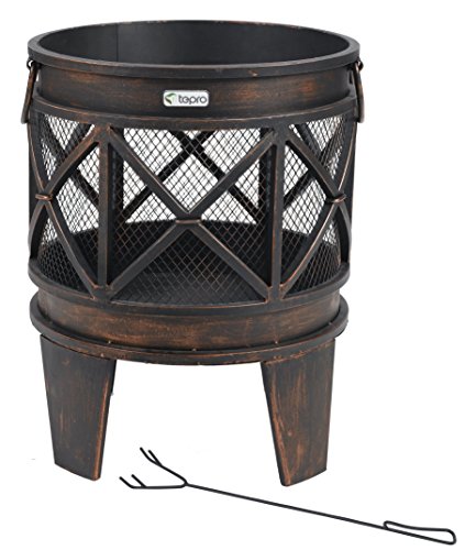Tepro 1127 'Gracewood' Fire Basket - Bronze (12-Piece)