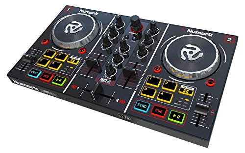 Numark Party Mix - DJ Controller mit Eingebauter Lichtshow und Soundkarte