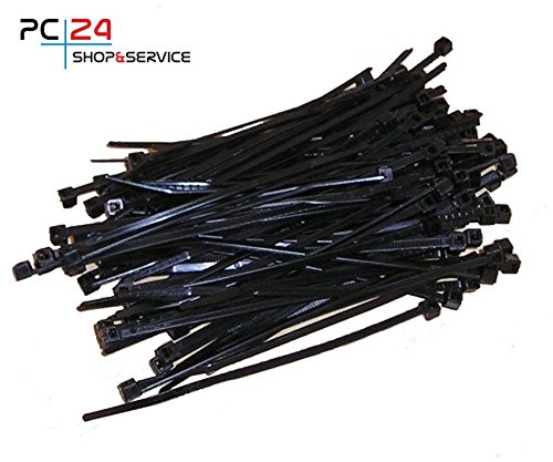 Kabelbinder 100mm schwarz 100Stck. | Premiumqualität von PC24 Shop & Service