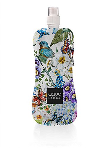 Aqua Licious 6072 Faltbare Trinkflasche mit Karabiner-Spring