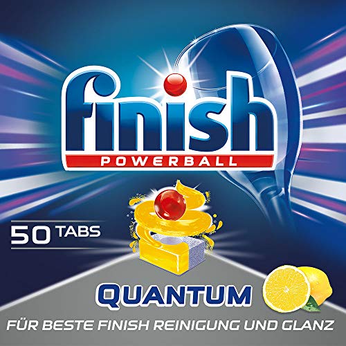 Finish Quantum Citrus, XXL Pack, Spülmaschinentabs, Spülmaschine, Geschirr, Geschirrspüler, Spülen, Reinigung,  50 Tablets
