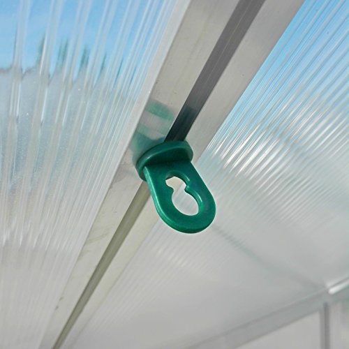 25x Gewächshausclips - Pflanzenhalter Aufhängevorrichtungen für Gewächshaus, Perfekte Ösen Rankhilfe Clips für ihr Paradies
