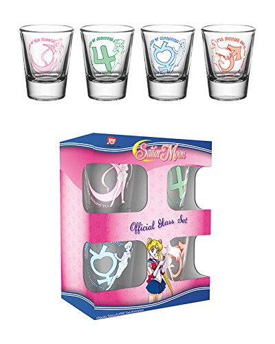 Sailor Moon Gläserset Shot Glasses 4tlg 6cl