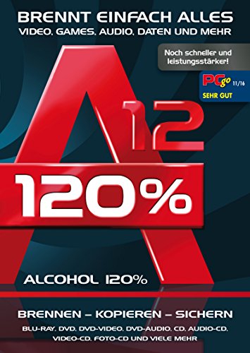 Alcohol 120% Version 12 - Brennen, Kopieren, Sichern - die ultimateive Brennsoftware für Windows 10/8.1/8/7