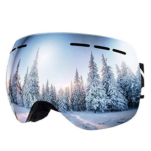 Bfull Skibrille Für Damen und Herren Kids brillenträger Skibrille 100% OTG UV400 Anti-Fog UV-Schutz Skibrillen Snowboard Skibrille Schutz Ski Gogglesvv