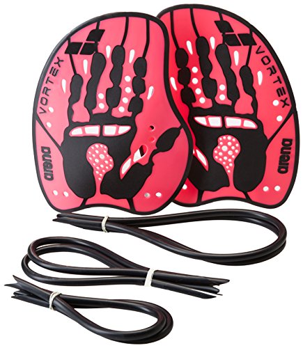 arena Unisex Schwimm Wettkampf Trainingshilfe Hand Paddle Vortex (Ergonomisch, Für Kraft- und Techniktraining), Pink-Black (95), M