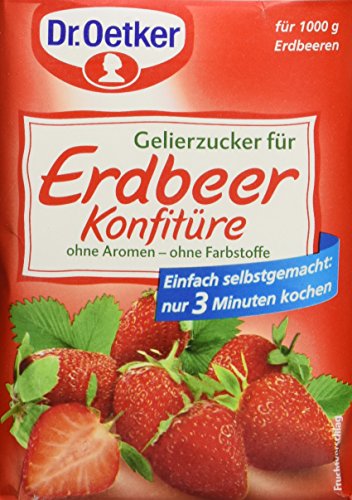 Dr. Oetker Gelierzucker für Erdbeer Konfitüre, 7er Pack (7 x 500 g Packung)