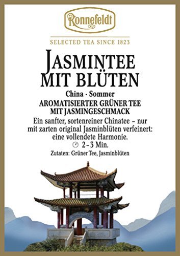 Ronnefeldt - Jasmintee mit Blüten - Aromatisierter Grüner Tee - 100g