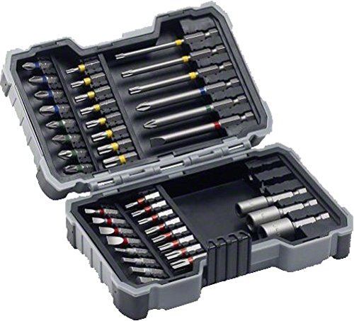 Bosch Professional Bohrer- und Schrauberbit-Set (43-teilig, Materialien aller Art, Steckschlüssel für Sechskantschrauben 6/8/10 mm)