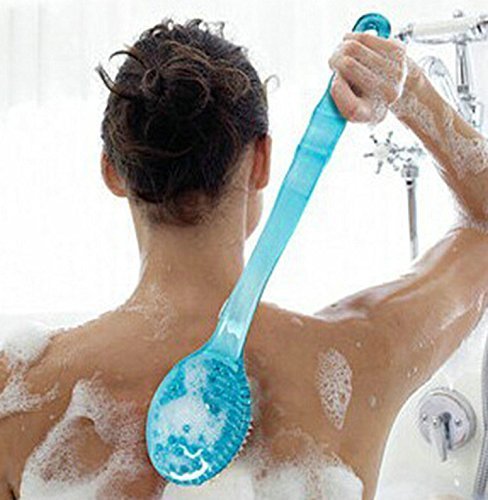 MUMENG Langstieligen weichen Bürste Badbürste Bad Körper Rückenbürste Badebürste Blau