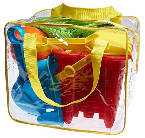 Komplettes Strand Spielzeug Set mit wiederverschließbarer Hülle/Box, Assorted Colours