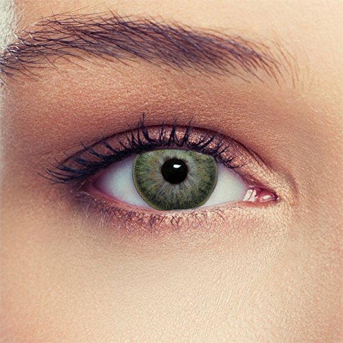 Grüne farbige Kontaktlinsen weiche natürlich wirkende Monatslinsen Farblinsen (Grün)