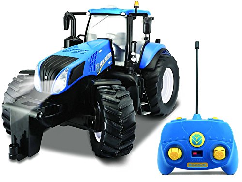 Maisto Tech R/C New Holland Traktor T8.320: Ferngesteuerter Traktor mit Licht, Maßstab 1:16, mit Stick-Controller, ab 8 Jahren, 35 cm, Blau (582026)