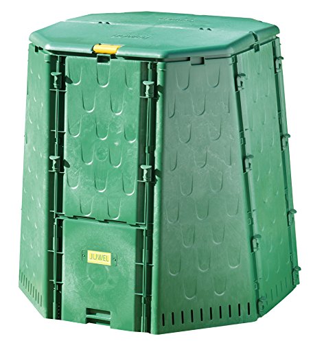 Juwel Komposter AEROQUICK 890 XXL, Kunststoff Thermokomposter für Küchen- und Gartenabfälle, ca. 900 l Nutzinhalt, aktives Belüftungssystem, UV-beständig, 107 x 107 x 109 cm, Art.-Nr. 20157
