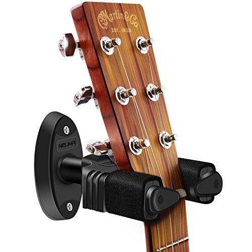 NEUMA Gitarrenständer, Wandhalterung für Gitarren/Bass/Banjo/Mandoline mit Automatioschem Verschluss