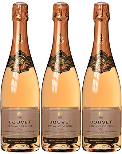 Bouvet-Ladubay Crémant de Loire Rosé Brut Méthode Traditionelle (3 x 0.75 l)