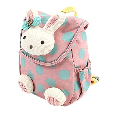 HBF Mini Babyrucksack Kindergartenrucksack Kindergartentasche Backpack Schultasche Kinder mehr Sicherheit(rosa)