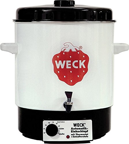 Weck Wat 14A Einkochautomat (2000 Watt, Kontrolllampe,Präzisionsthermostat) cremeweiß
