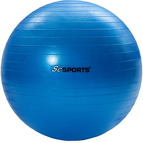ScSPORTS Gymnastikball Sitzball Gymnastikball, blau, 65 cm, 10000396