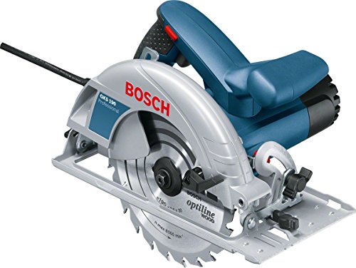 Bosch Professional Handkreissäge GKS 190, Kreissägeblatt: 190 mm, Absaugadapter, Parallelanschlag, Schnitttiefe: 70 mm, 1400 Watt, 0601623000
